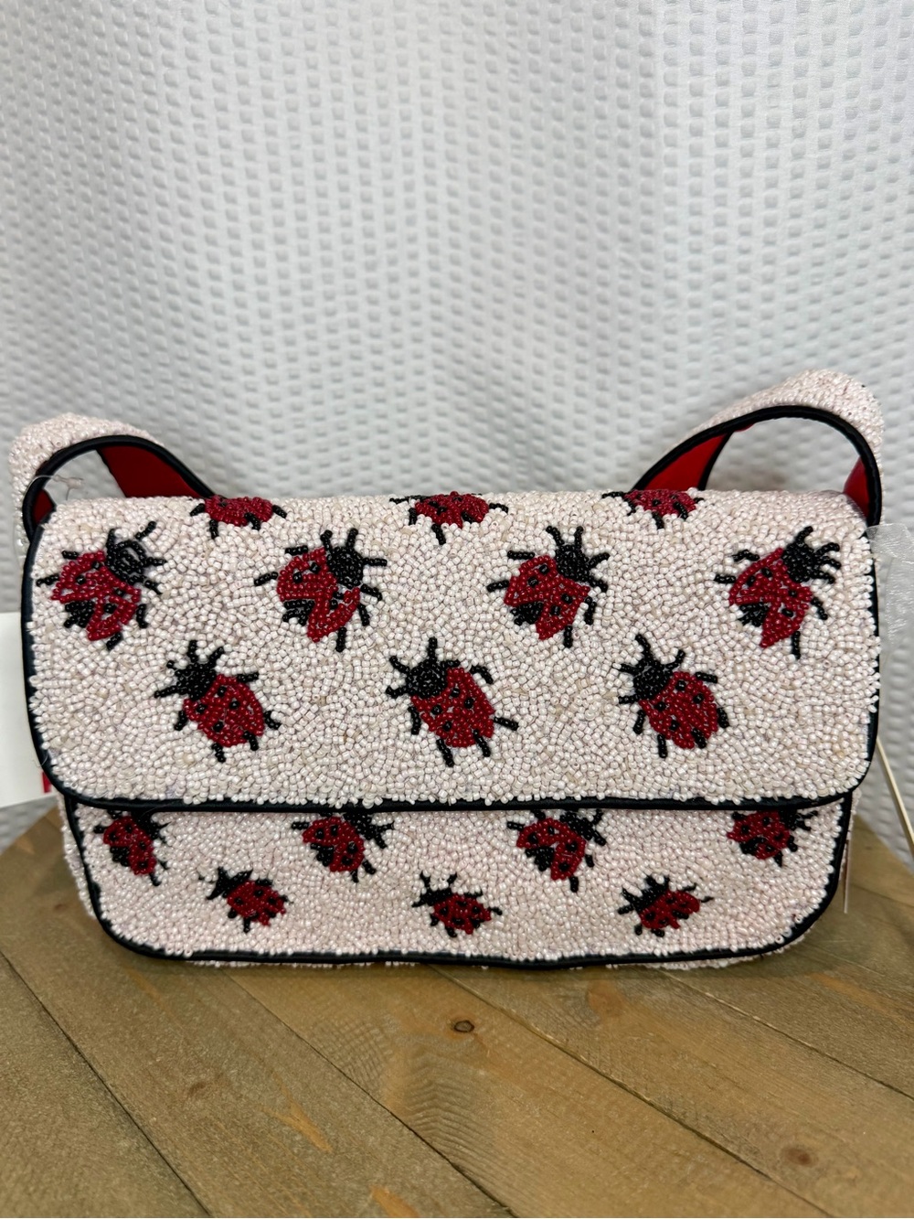 Viral Beaded Ladybug Shoulder Bag!!